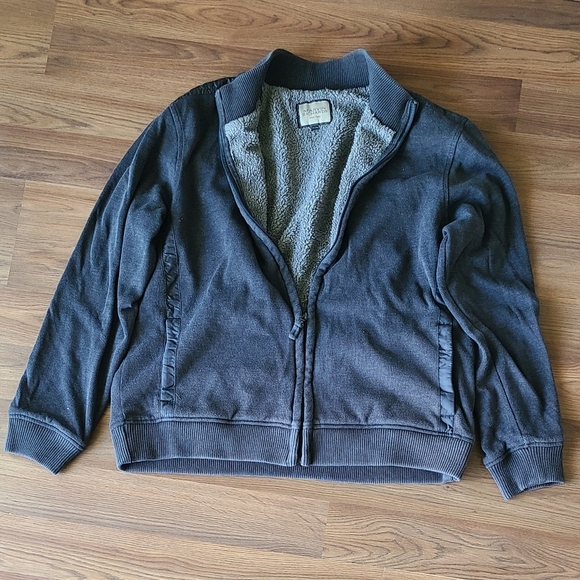 Sz XXL  Marvin Richards New York heavy grey fleece lined zip up men's sweater - Picture 1 of 9